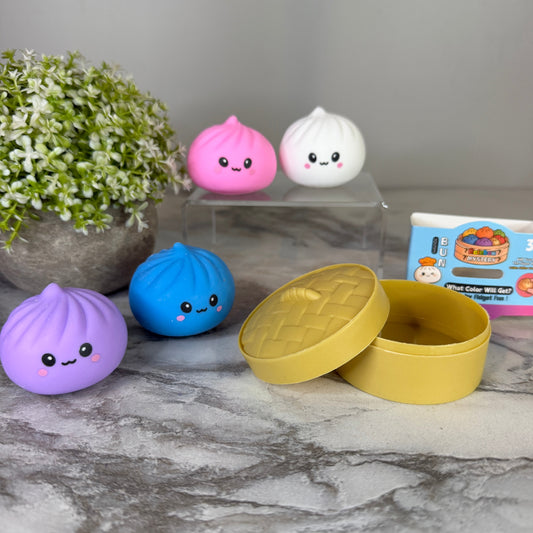 Squishy Toy - Mini Dumpling, Solid, Single Item