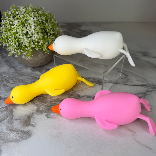Squishy Toy - Laying Down Duck Solid