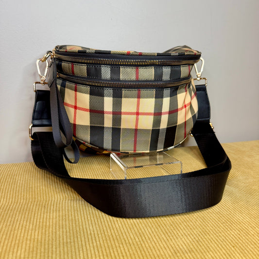 The Roni Nylon Crossbody - Famous Plaid - PREORDER