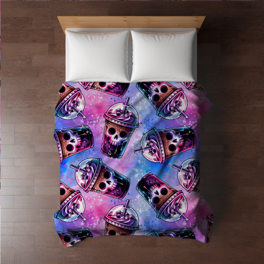 Blanket Halloween #19 - Skull Purple Blue Purple - PREORDER ends 7/25