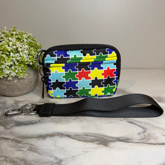 Rue - Nylon Wristlet Wallet - Puzzle