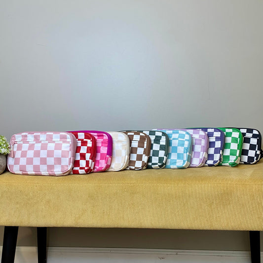 Remi - Nylon Crossbody Checkered - PREORDER