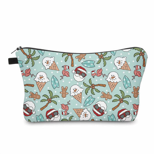 Pouch - Christmas Winter - Summer Ice Cream Snowman