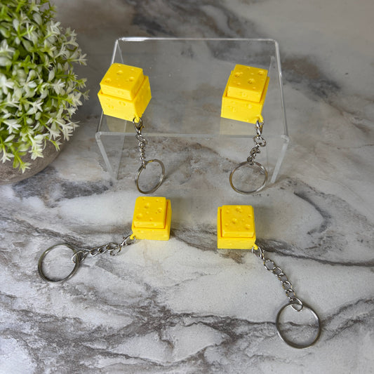 Keychain Clicker Toy - Cheese